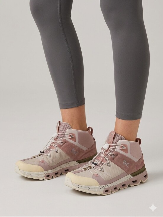 On Running Shoes - ON Cloud Cloudtrax Hiking Boots Shoes Rose Ivory Women’s Size 9.5